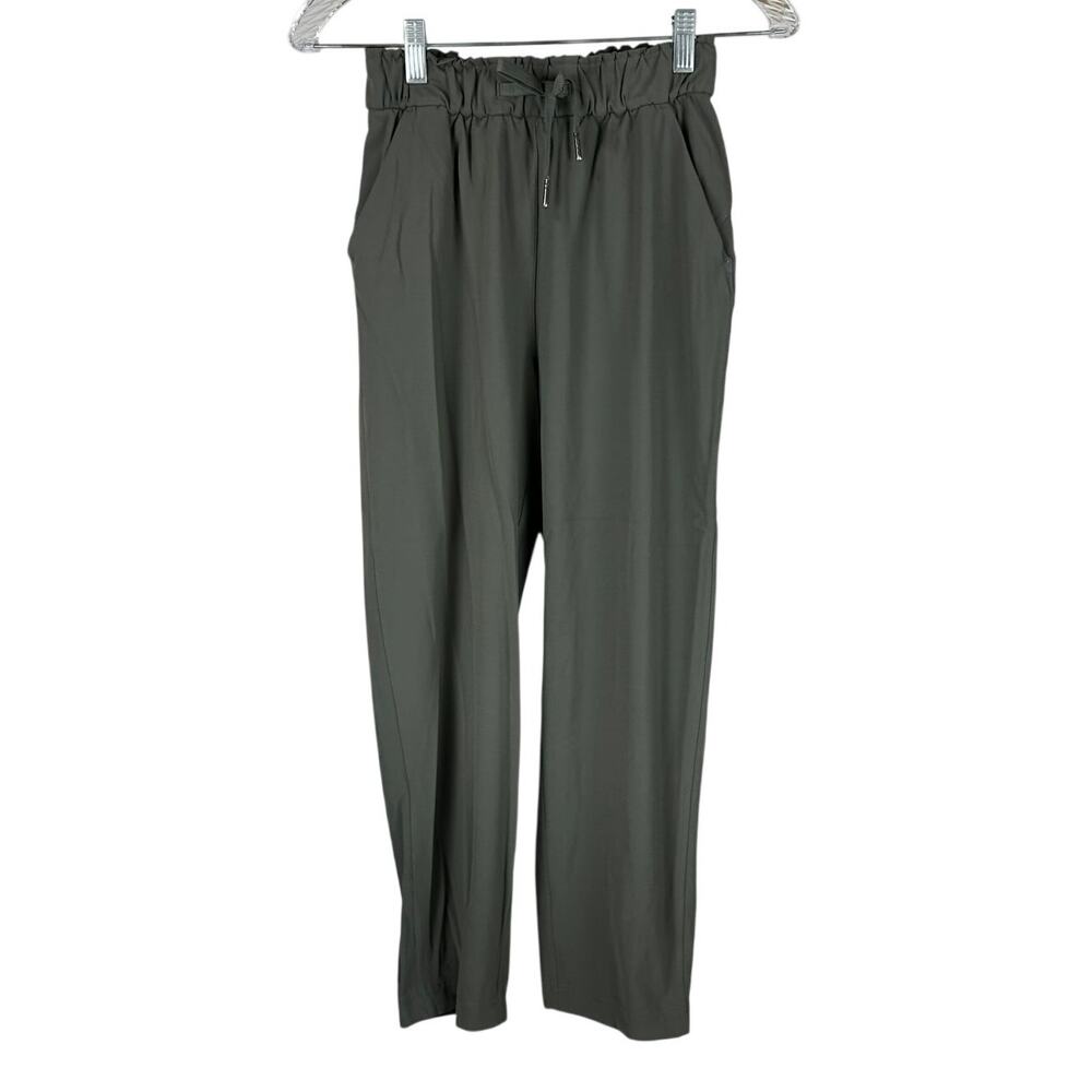 Lululemon Keep Moving Pant Grey Sage Women's Size 2 Excellent Used Condition